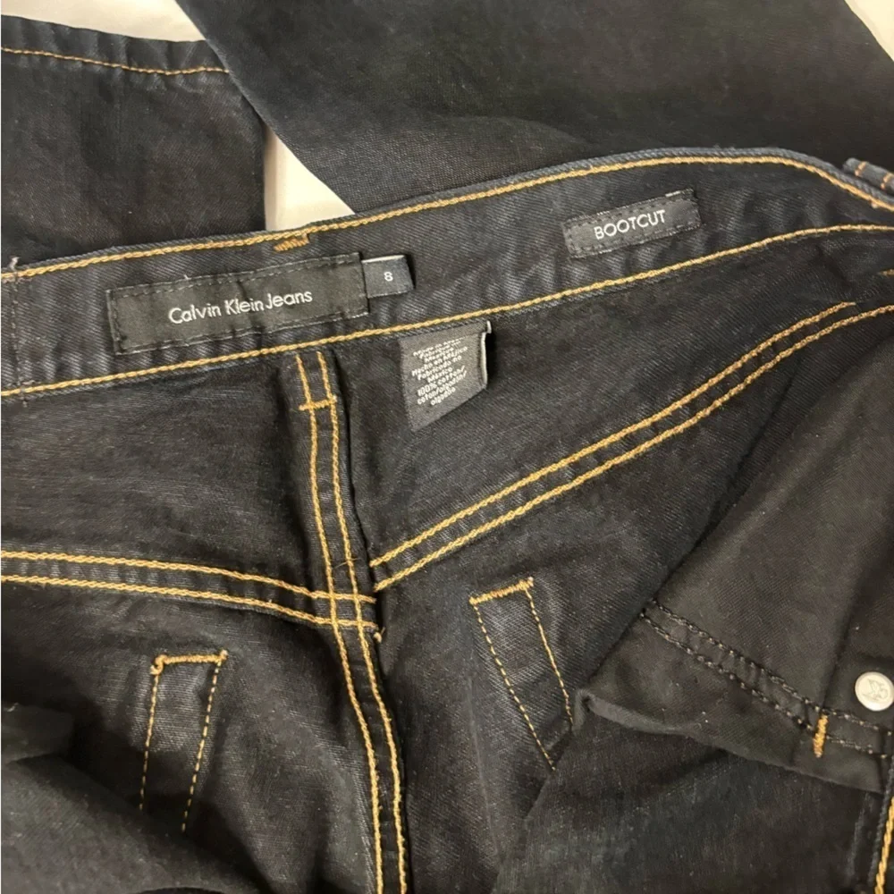Calvin Klein Dark Blue Boot Cut Jeans Size 8